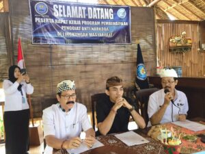 Rapat Kerja Program Pemberdayaan Penggiat Anti Narkoba di Lingkungan Masyarakat