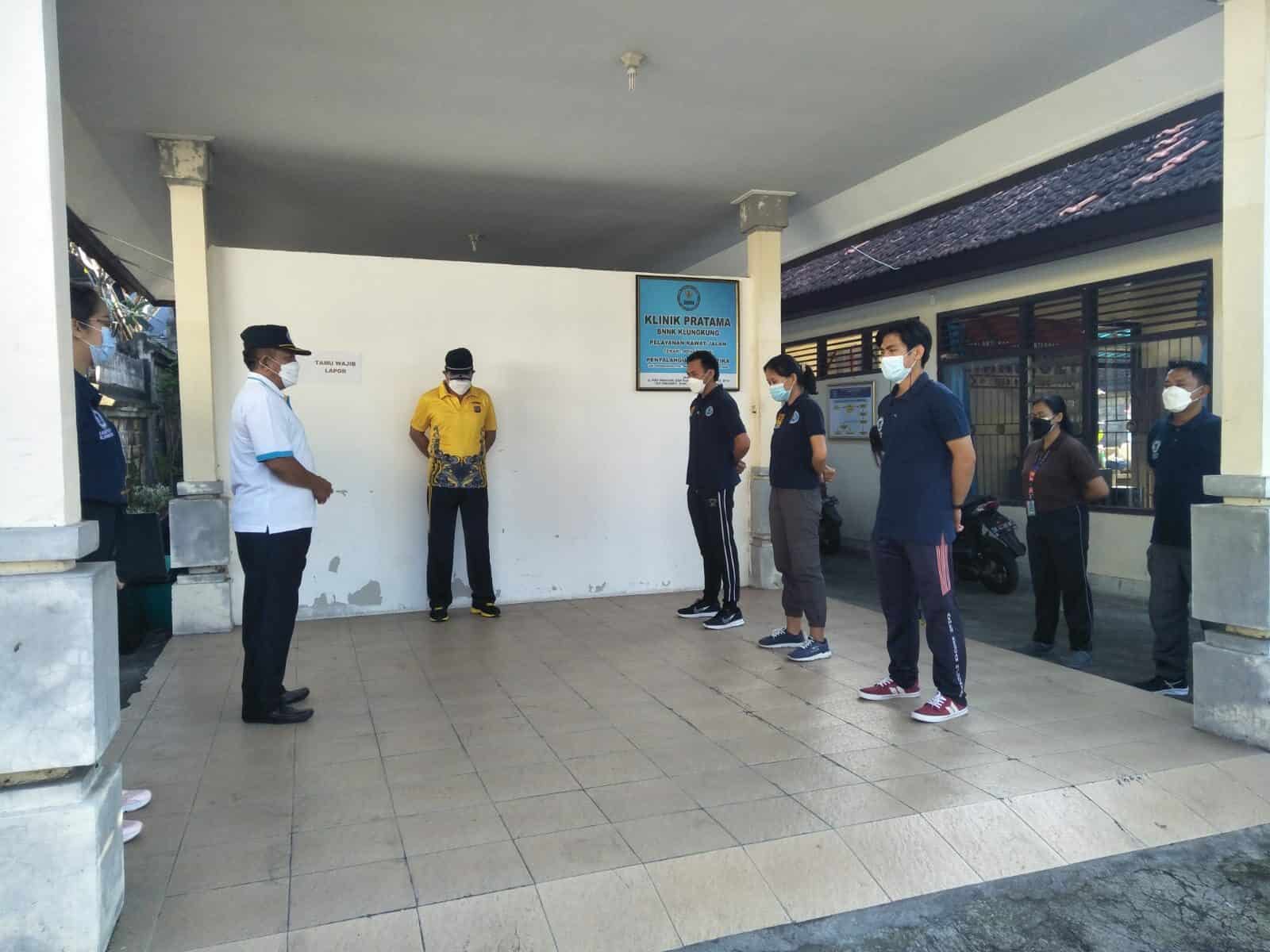 Apel Pagi BNN Kabupaten Klungkung, Jumat 27 Agustus 2021