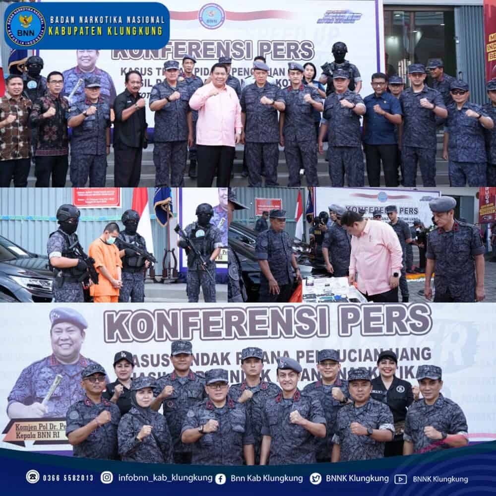 Konferensi Pers Kasus Tindak Pidana Pencucian Uang (TPPU) Hasil Dari Tindak Pidana Narkotika