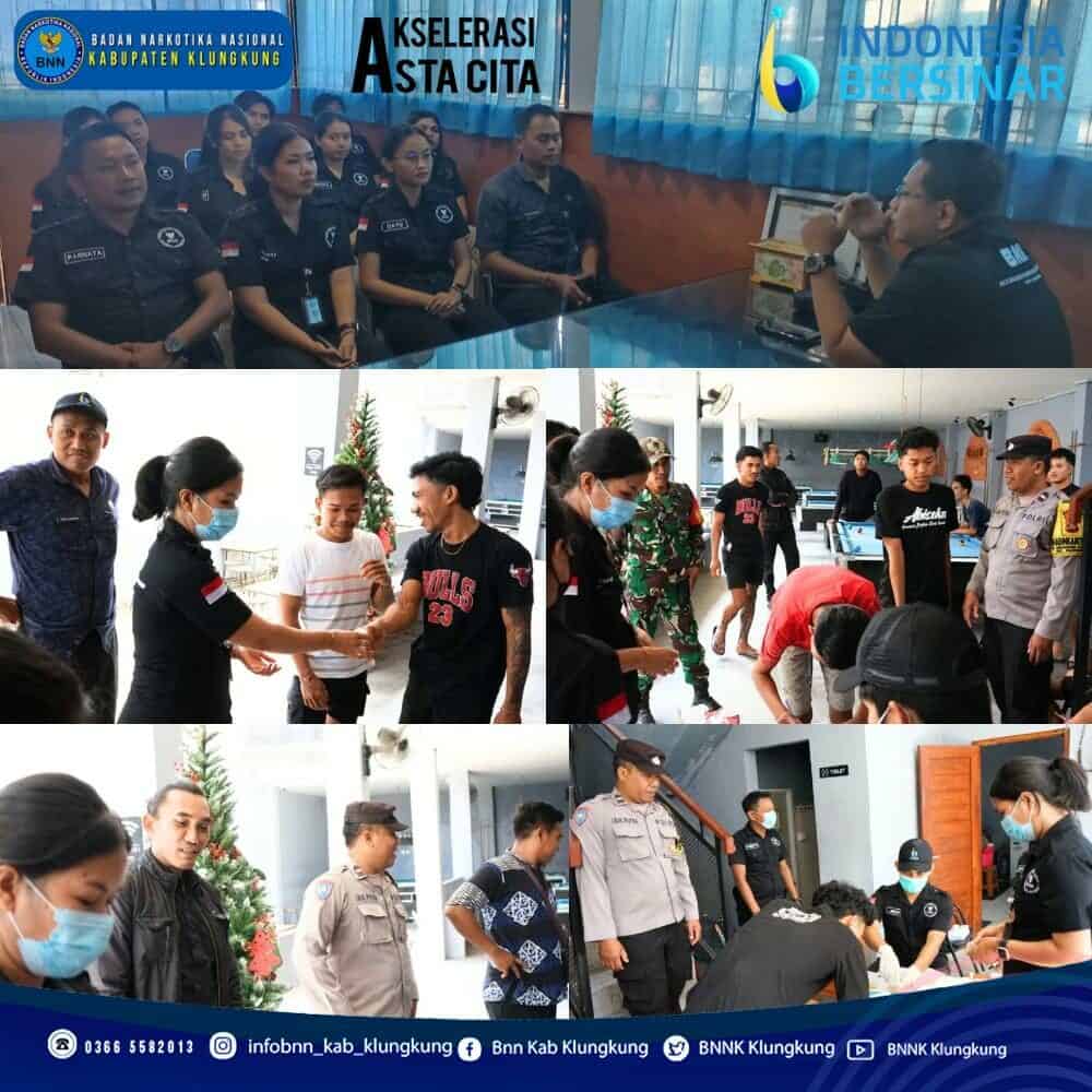 Melaksanakan Kegiatan Pemberdayaan Masyarakat Anti Narkoba Melalui Test Urine di Kelurahan Semarapura Klod Kangin Jelang Nataru 2025 Melaksanakan Kegiatan Pemberdayaan Masyarakat Anti Narkoba Melalui Test Urine di Kelurahan Semarapura Klod Kangin Jelang Nataru 2025