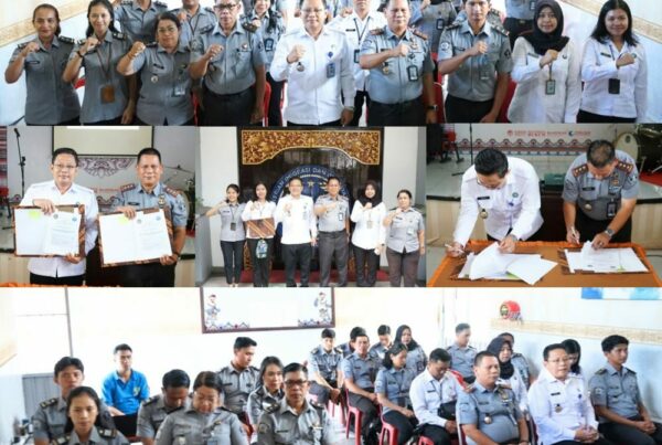 Penandatanganan Perjanjian Kerjasama Antara Rutan Kelas II B Klungkung Dengan BNNK Klungkung, Perkuat Sinergi Membangun Lingkungan Yang Bersih Dari Narkoba