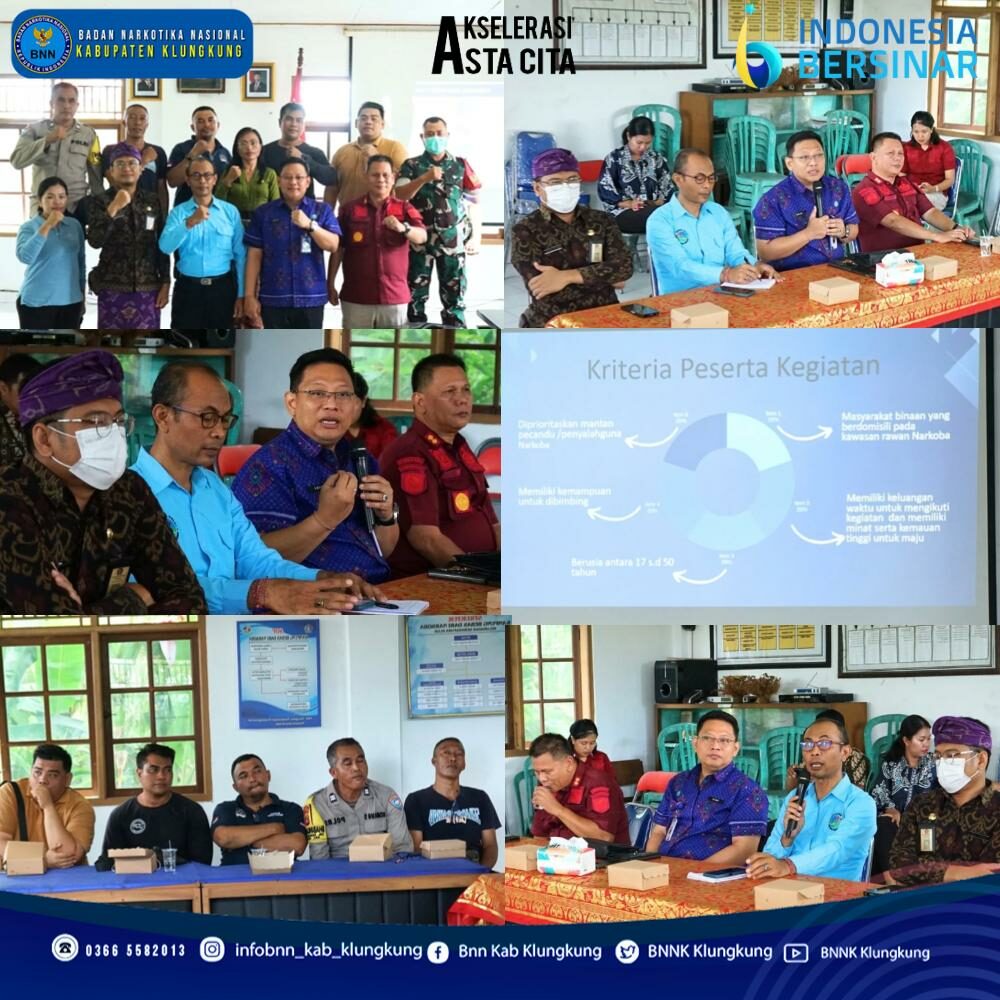 Kegiatan Pemetaan Potensi SDM dan SDA pada Kawasan Rawan Narkoba di Kabupaten Klungkung