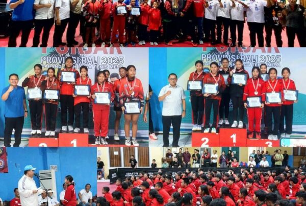Menghadiri Undangan Penutupan Kejuaraan Tenis Meja Dalam Rangka PORJAR Provinsi Bali